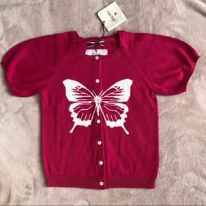 NEW! Saurette Girls Cotton Cardigan . Size 6/7